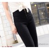 2014 new lace stitching repair legs nine points pants pencil pants in black and white