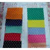 Elastic cloth pencil pants pants cotton elastic fabric polka dot print cloth