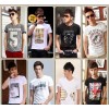 [group] Korean men's T-shirts to fight cotton men's short sleeved cotton men's t men's blood T print