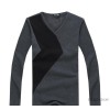 Korean men's winter with cashmere shirt T-shirt cashmere coat t-shirt men not thickened