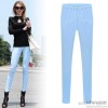 Spring 2015 Korean pants slim pants 3 button all-match elastic thin pencil pants pants