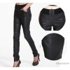 Pencil pants female 2014 new European women's leather goods station Europe simple leisure pants in l