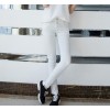 2015 new Korean all-match thin white denim pants feet stretch pencil pants trousers a generation of