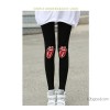 2015 spring new female applique Leggings knee 3 color tongue elastic pants nine