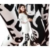 The new alphabet Leggings black and white milk silk pants pants supply European and American foreign