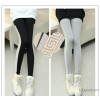 The side of folk style gauze Leggings fashionable jeans pants nine direct pattern