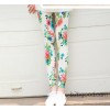 2015 spring summer new fashion cotton print flowers stretch slim all-match nine Leggings