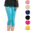 Summer thin candy colored ice silk Ms. pants seven new large size candy color seven silk Leggings