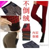 New double thick Wool Plaid no warm pants Leggings Pants nine wholesale sales to send recordings