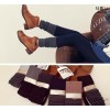 Spring new Korean light warm cotton knitted foot mouth pile splicing nine Leggings DU01