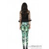 NEW Printed Leggings KDK green printed Leggings