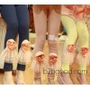 Korean spring nine cotton Leggings flower cotton Shutiao nine Leggings