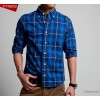 Gucci Mens Long Sleeved Plaid Shirt Mens Fashion shirt factory direct number of European and America