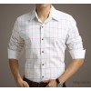 2014 Industry Qi Men's long sleeve shirt Korean cotton plaid shirt business men's shirt men's