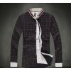 2014 new winter men's Plaid Shirt Mens Long Sleeved Cotton Mens British Korean tide lining