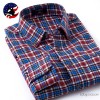 Superior shark & Men's clothing wholesale winter new cotton flannel business casual Plaid Shirt tide