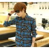 Manufacturers selling men Flannel Plaid Shirt Men's shirts by sanding thickened goods