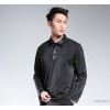 The high-end business men's T-shirt Lapel long sleeved Mens striped turtleneck processing inventory 