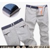 The new men's small straight flax male long pants men's casual pants. Metrosexual pants factory grou