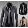 Foreign trade Mens 2014 autumn and winter new Korean long slim single breasted woolen coat