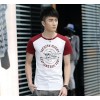 The new spring and summer 2015 foreign men's South Korean men's cotton tee shirt tide men's T-shirt