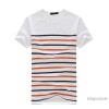 Men's short sleeved T-shirts wholesale men striped short sleeved T-shirt Korean men's T-shirt factor