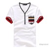 The five wave of hot summer hot Korean folk style fashion all-match color V collar men's T-shirt