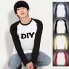 Men's T-shirt Raglan T-shirt long sleeve shirt fall a printed T-shirt long t-shirt t-shirt customize