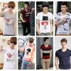 Men's t-shirt t-shirt brand foreign trade stocks cheap cotton Mens t-shirt men T-shirt factory direc