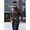 New men's youth fashion unique stitching leather leather retail Unisex Alfred