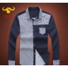 [Morgan] men's new shirt striped shirt slim korean wholesale