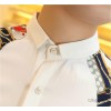 2015 new listed Korean cultivating long sleeved shirt shirt color shirt wholesale