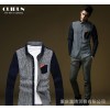 Spring 2014 brand men's long sleeve shirt Striped Shirt Mens Casual stitching slim long