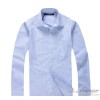 Working men's shirt sleeved hotel manager stripe casual Lapel T-shirt embroidered logo logo