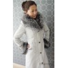 2015 women in the long coat Alfred high-grade silver fox fur collar liner Rex direct brigor