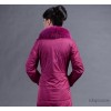 The new DNGR2014 version of slim warm coat in the long section of the fox collar female Alfred