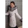 High-grade Alfred, silver fox fur collar, Rex liner