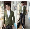 New Korean men slim waist high two button Blazer suits small wholesale