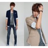 The South Korean star with a su Hao men's suits retro suit linen casual suit sleeve clothes seven