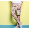 2015 summer new brand Metrosexual shorts cotton print trousers beach pants men's casual shorts