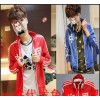 Mens 1 Retro sportswear 3 bar Chinese collar men's sweater coat color words BP