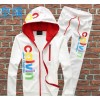 2014 colorful letters Zip Hooded suit men's casual sportswear sportswear men's sweater