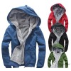 Korean version of the new winter men's fashion style high quality thick warm fleece hooded men's swe