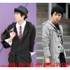 Men's 1 Korean cultivating in the long hooded CARDIGAN SWEATER MENS fashion casual jacket BM