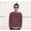 2015 new winter sweater Mens Japanese Korean retro color warm thick wool sweater