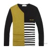 Men's sweaters with special body fat fertilizer increased men's oversized mosaic V collar loose vers