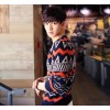 14 autumn and winter thick warm wool blended men sweater style T-shirt jacquard turtleneck Pullover