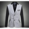 Spring 2015 new men's casual suit size slim color single breasted suit male coat 34