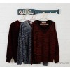 2015 new men's Korean mixed color V collar loose fashion men's sweater wholesale quality knitted pul