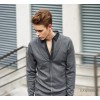 New mens shirt collar sweater slim coat sweater long sleeved sweater Men Men's sweater number